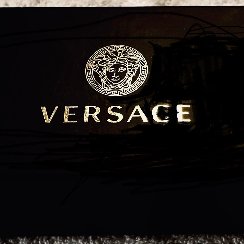 Versace Black and Gold Sunglasses